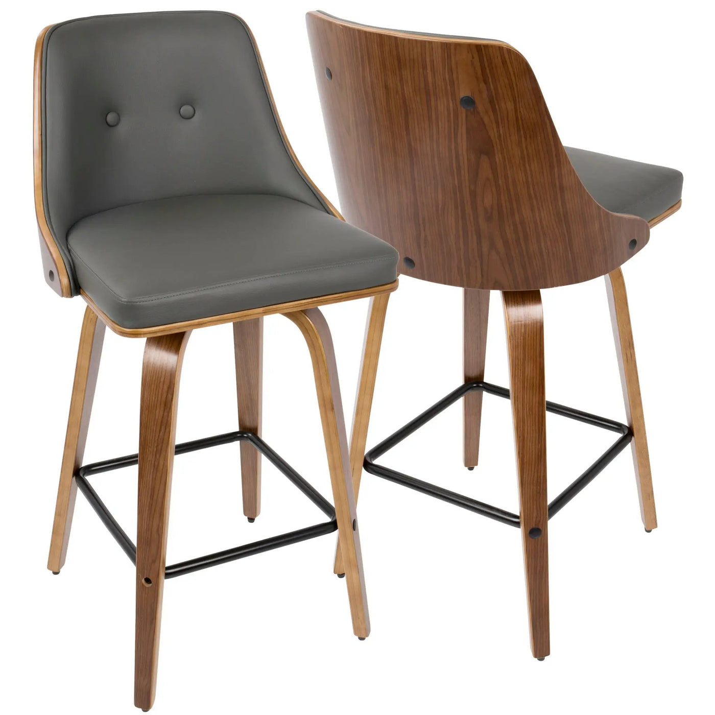 Gianna - Mid Century Modern Counter Stool (Set of 2) by HouseOfZazla