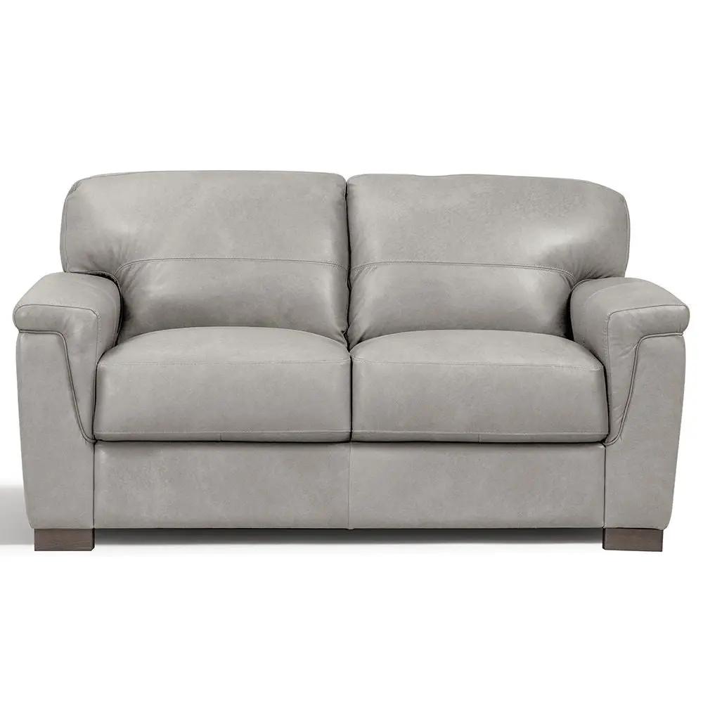 Cornelia - Loveseat - Pearl Gray Leather by Unique Piece Furniture