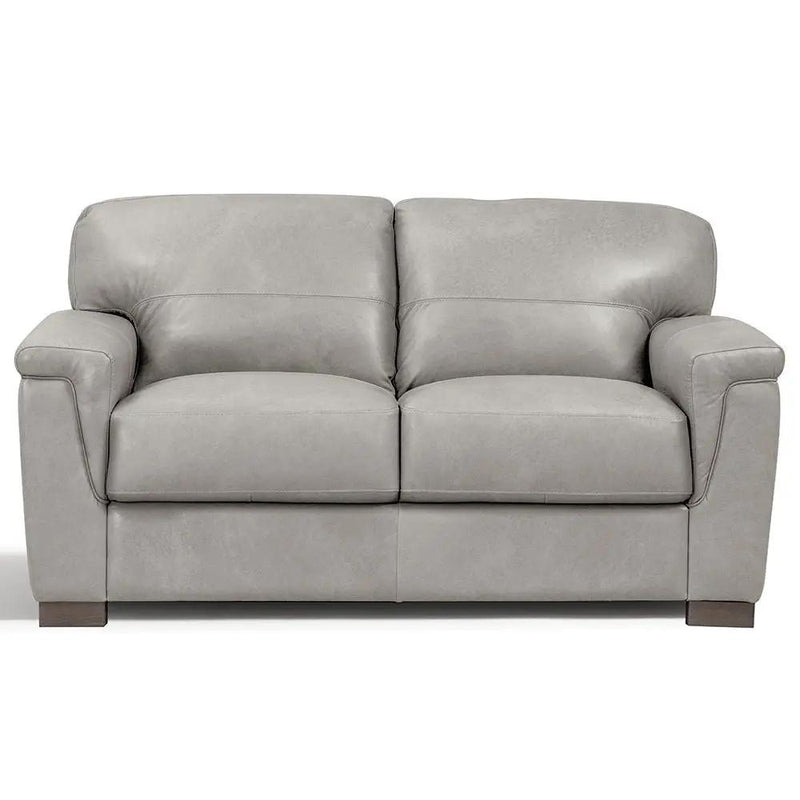 Cornelia - Loveseat - Pearl Gray Leather by Unique Piece Furniture