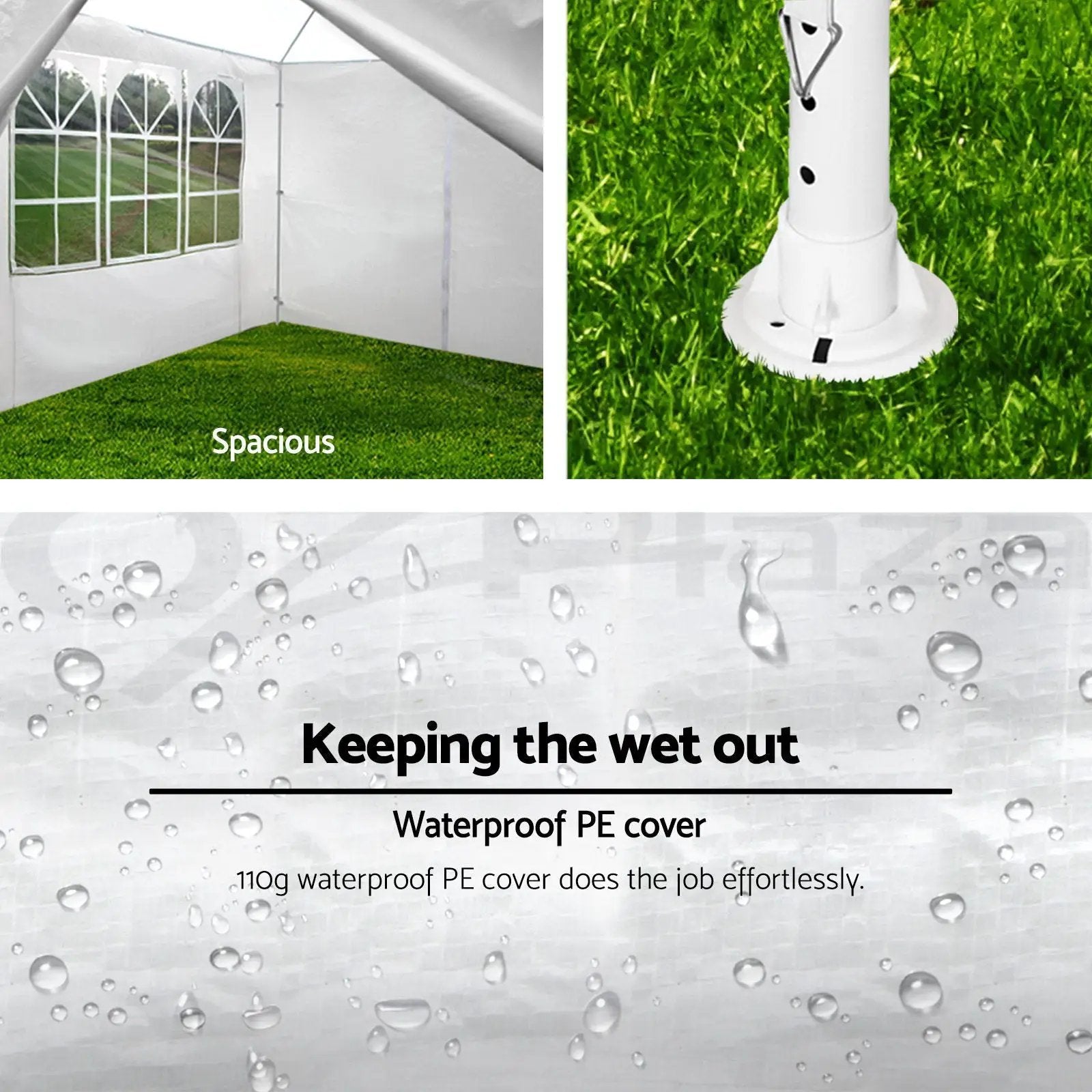 10x30' Outdoor Garden Gazebo Wedding Party Tent Canopy with 8 Removable Sidewalls by HouseOfZazla