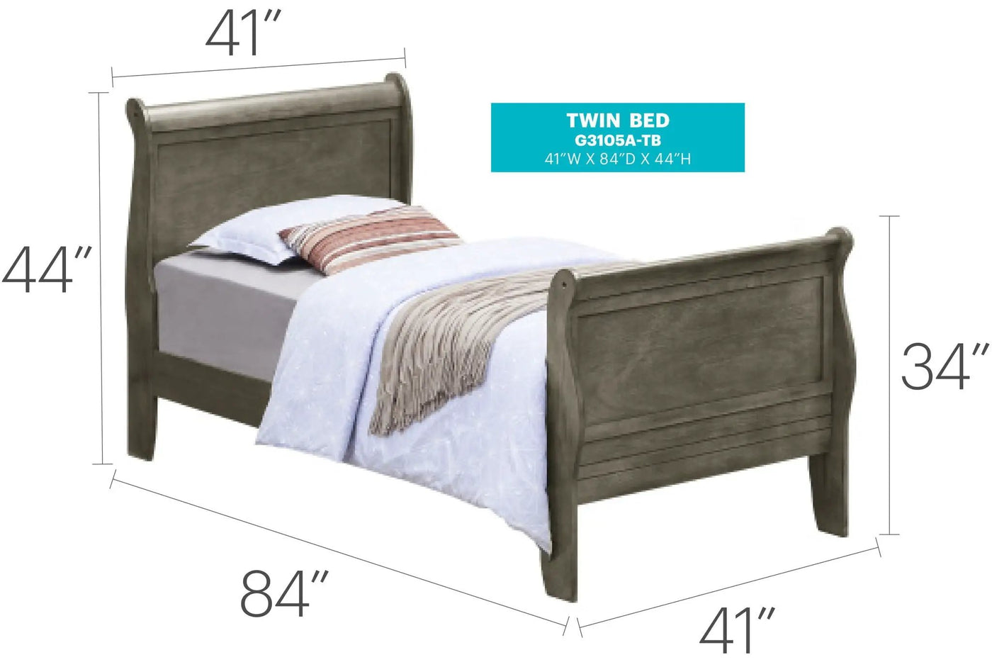 Panel Sleigh Bed by HouseOfZazla