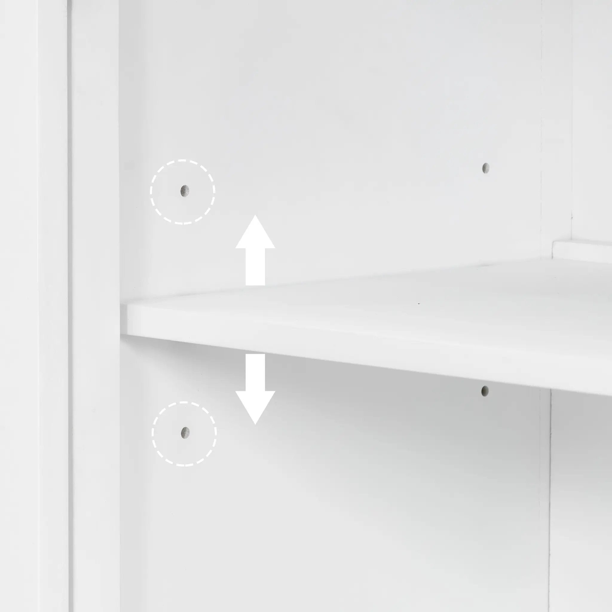 Storage Cabinet 3 Doors Stylish Style White by HouseOfZazla