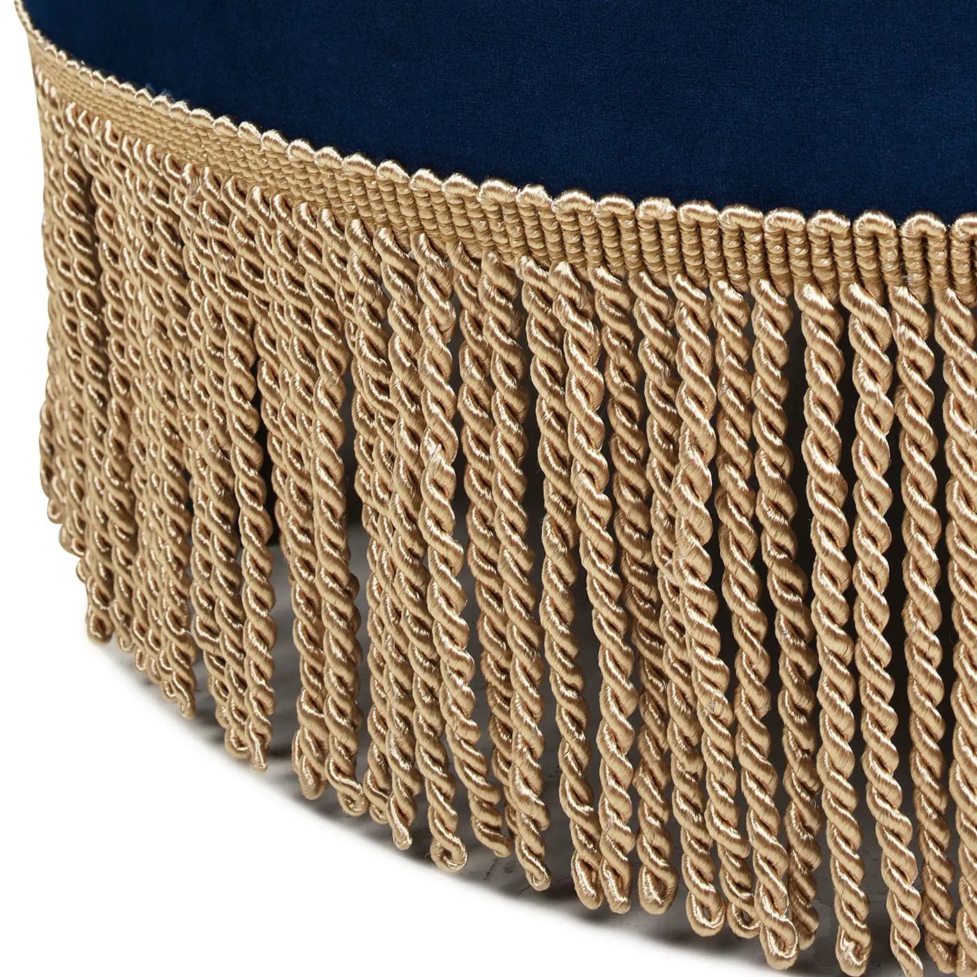 Yolanda - Round Upholstered Accent Ottoman by HouseOfZazla