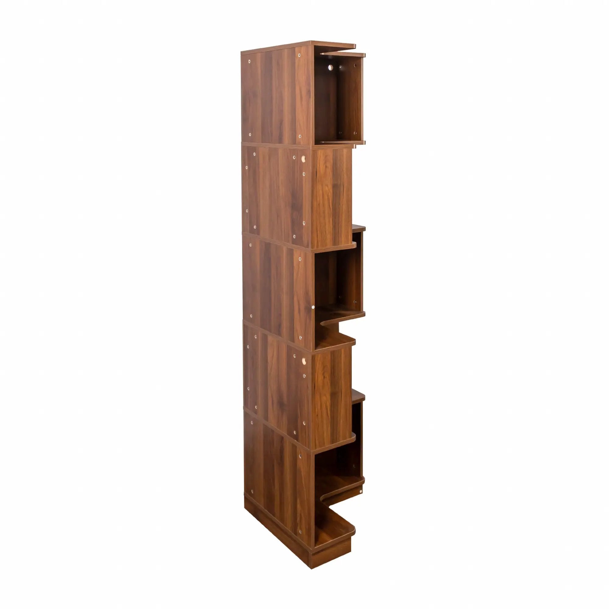 Corner Book Shelf - 5 Tier Corner Bookshelf by HouseOfZazla