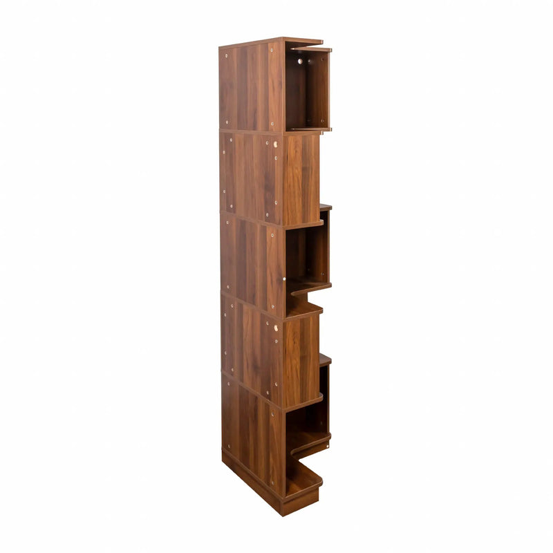 Corner Book Shelf - 5 Tier Corner Bookshelf by HouseOfZazla