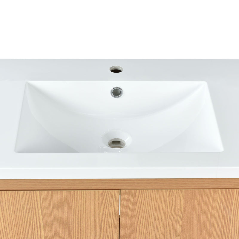 Bathroom Vanity Set With Sink, Combo Cabinet, Bathroom Storage Cabinet, Solid Wood Frame by HouseOfZazla
