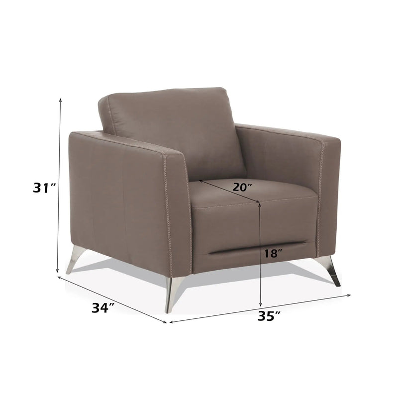 Malaga Leather Accent Chair by HouseOfZazla