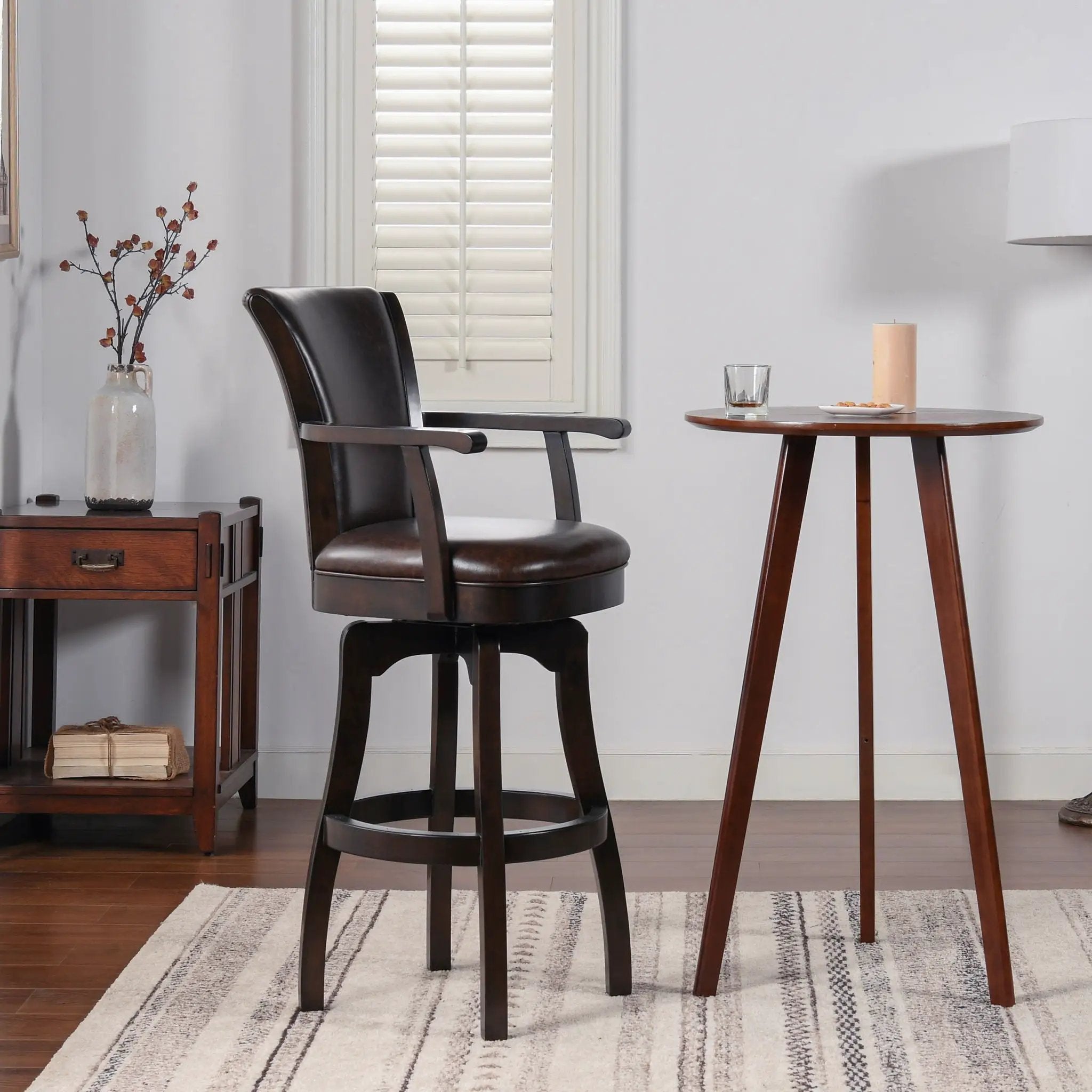 Williams - Swivel Bar Stool With Armrests by Unique Piece Furniture