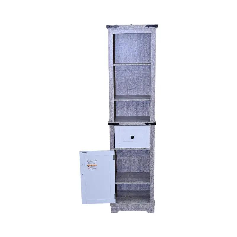 Narrow Bathroom Storage Cabinet with Adjustable Shelves by HouseOfZazla