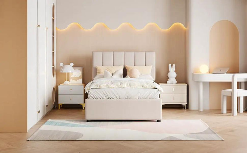 Upholstered Platform Bed With A Hydraulic Storage System by HouseOfZazla