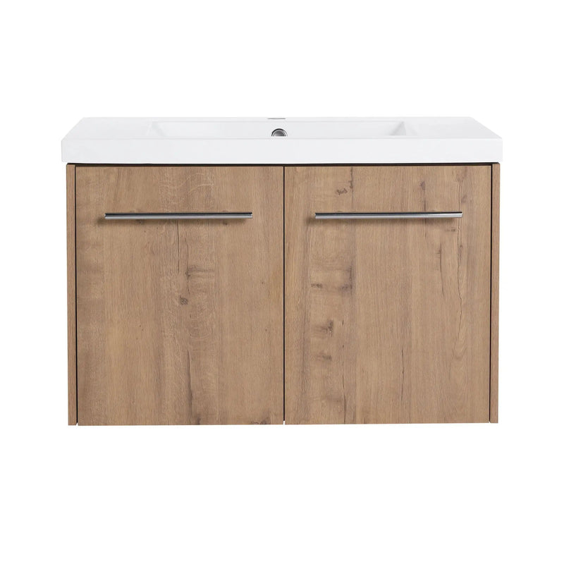 Modern Floating Bathroom Vanity With Resin Sink, Soft Close Doors by HouseOfZazla