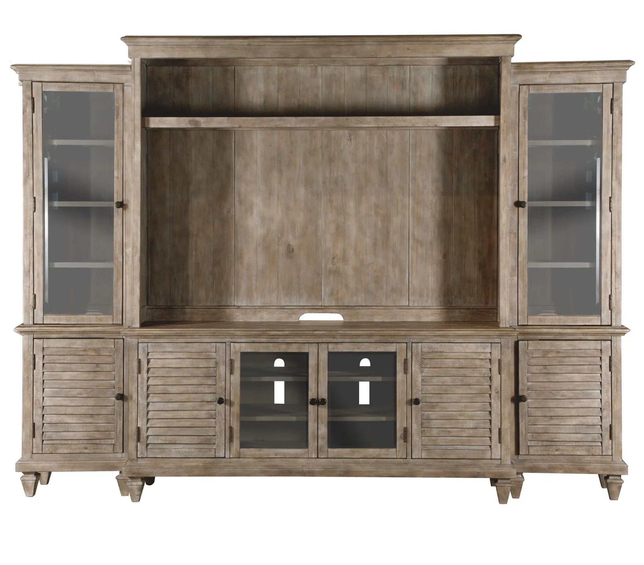 Calistoga - Rustic Entertainment Wall - Dovetail Gray by Unique Piece Furniture
