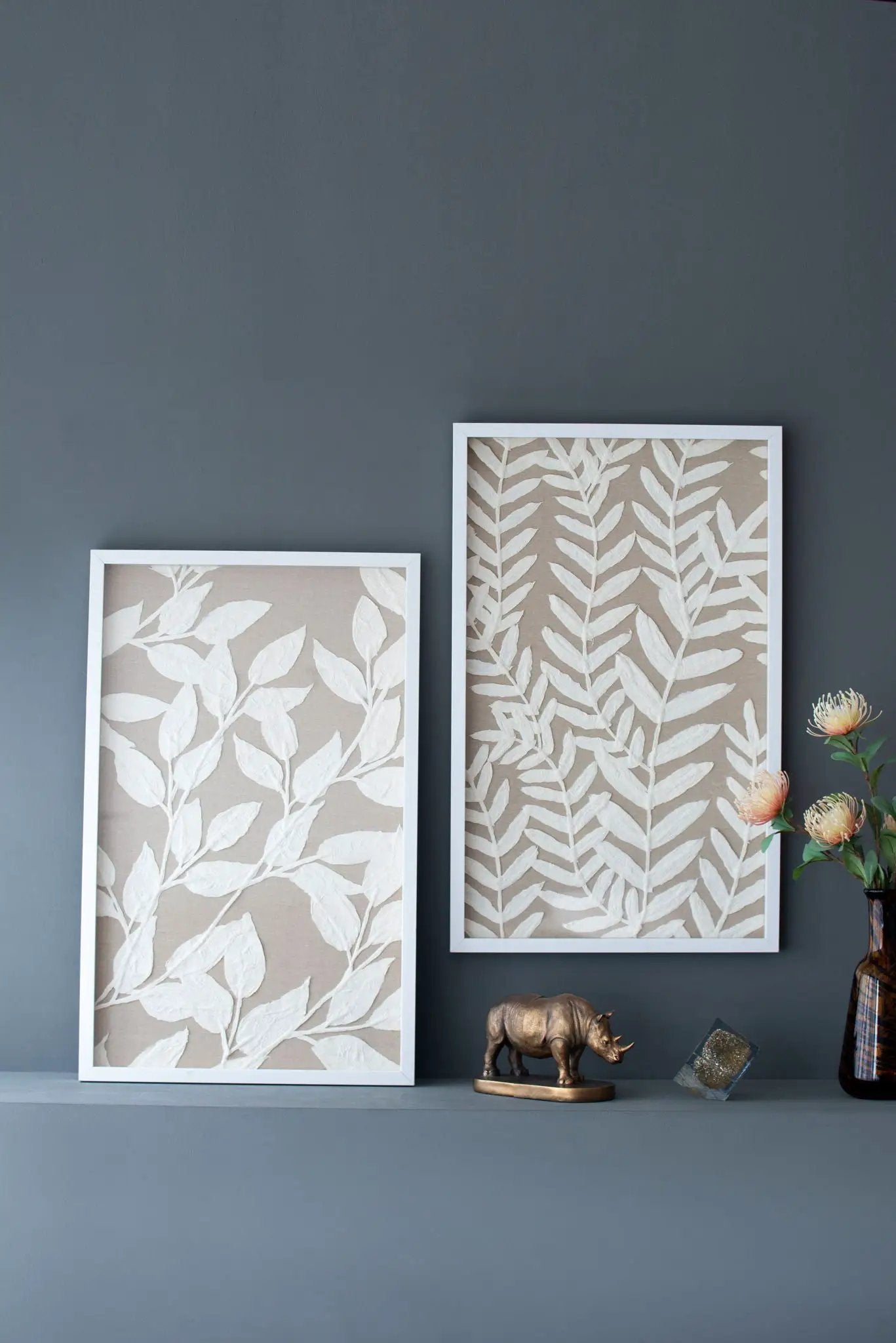 Shadow Box Wall Decor (Set of 2) - White by HouseOfZazla