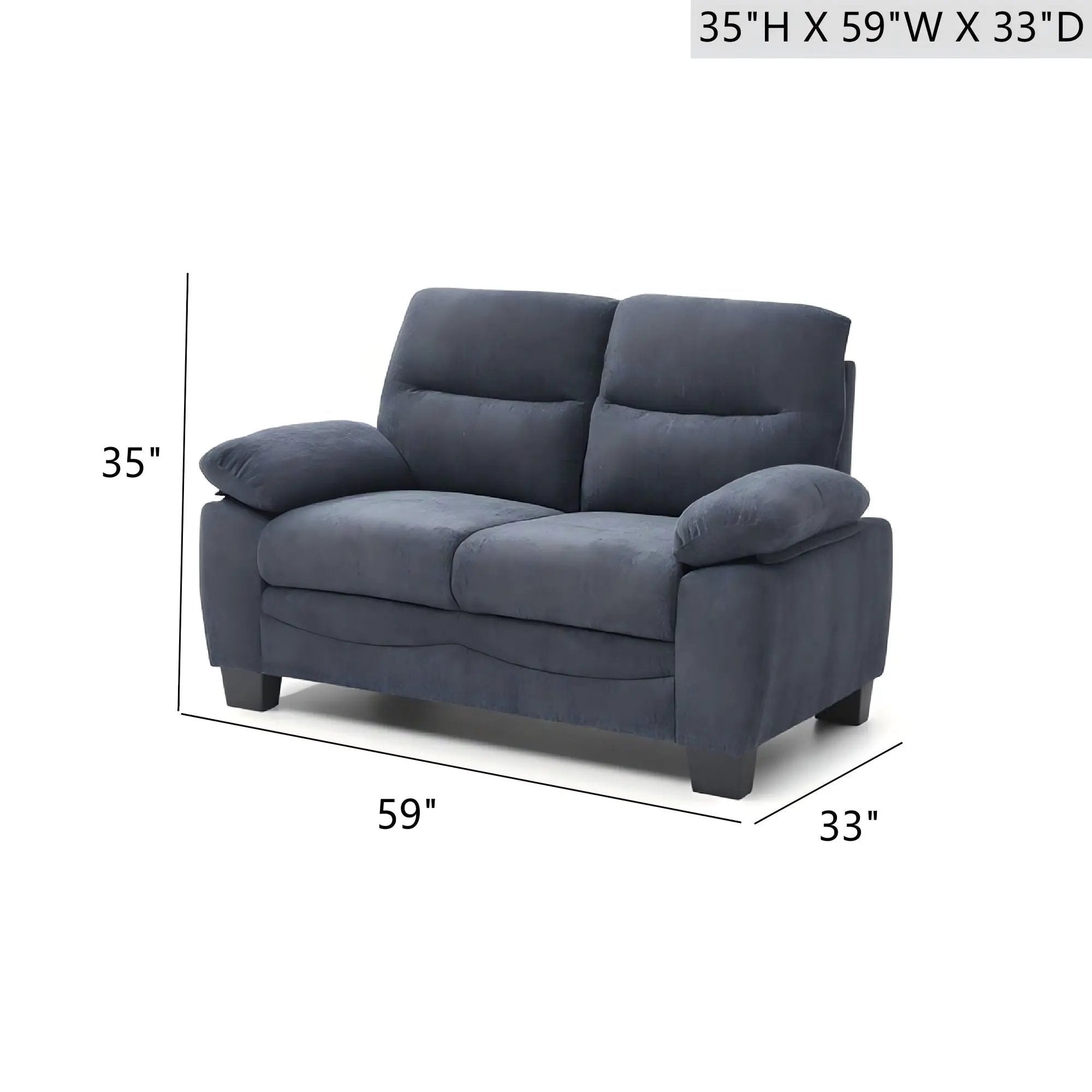 Summerton - Loveseat With Pillow Top Arms And Removable Back by Unique Piece Furniture