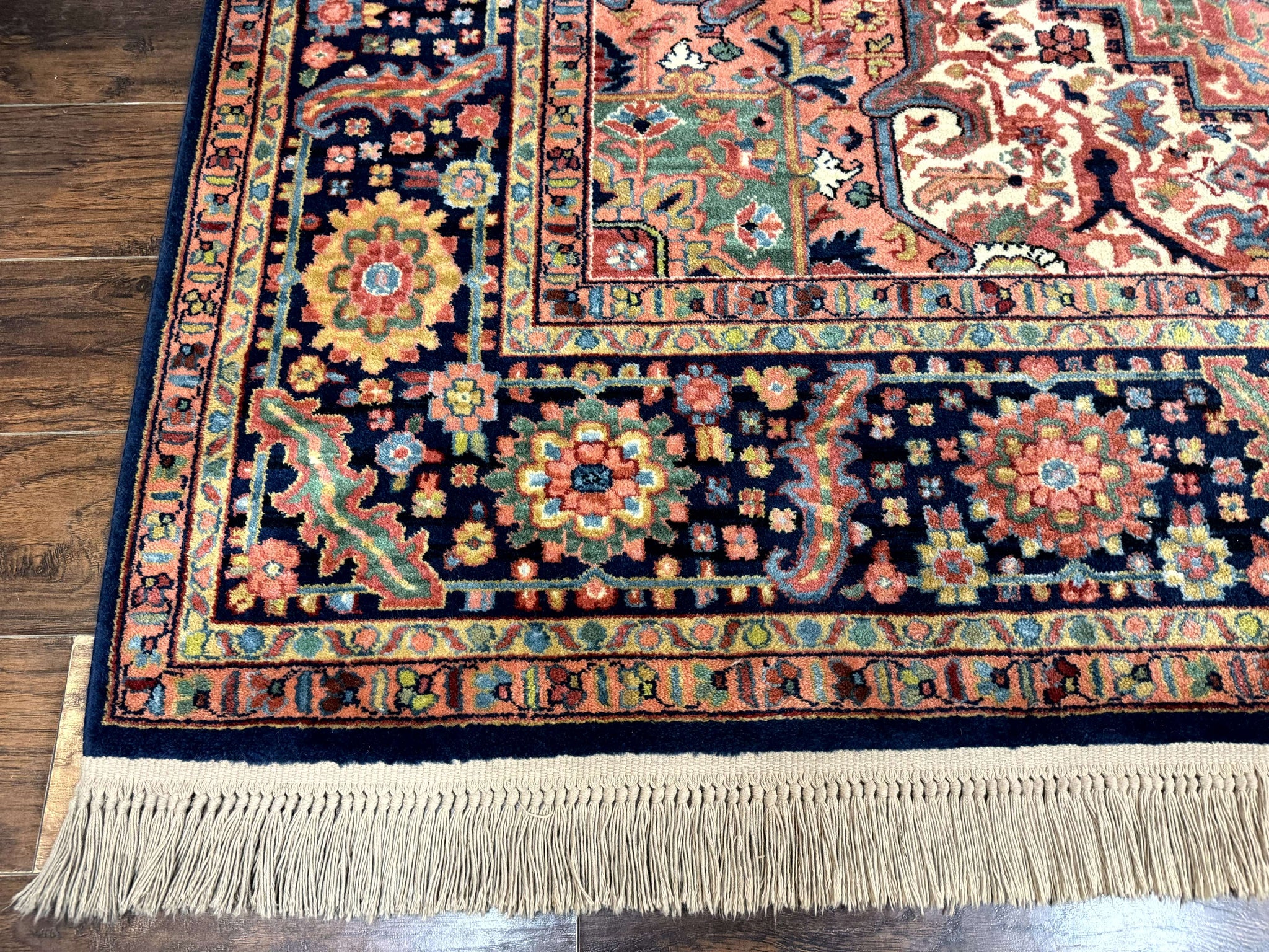 8.8 x 12 Karastan Heriz Rug #726, Vintage Wool Discontinued Carpet, Original 700 Series by Jewel Rugs