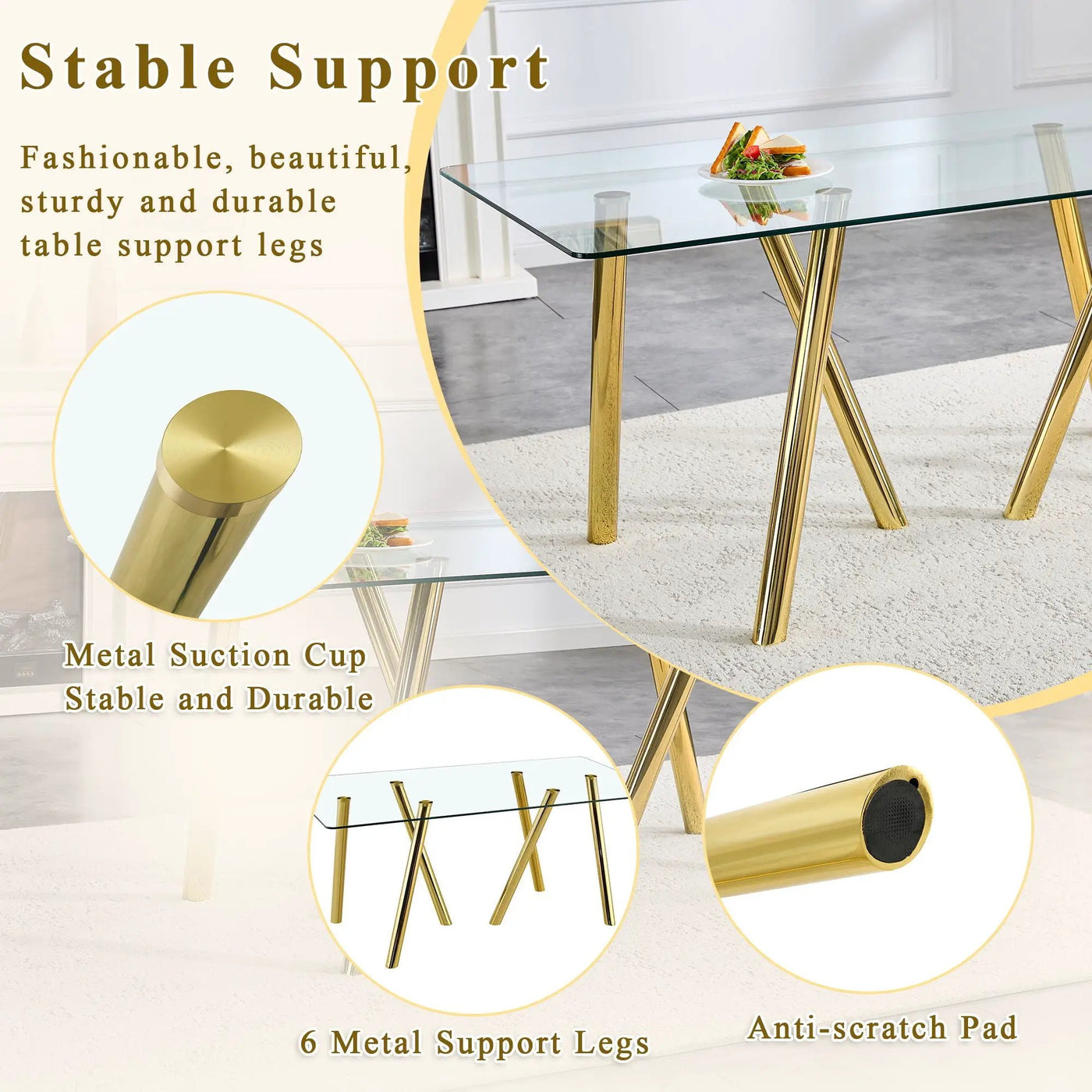 Dining Table With Transparent Surface by HouseOfZazla