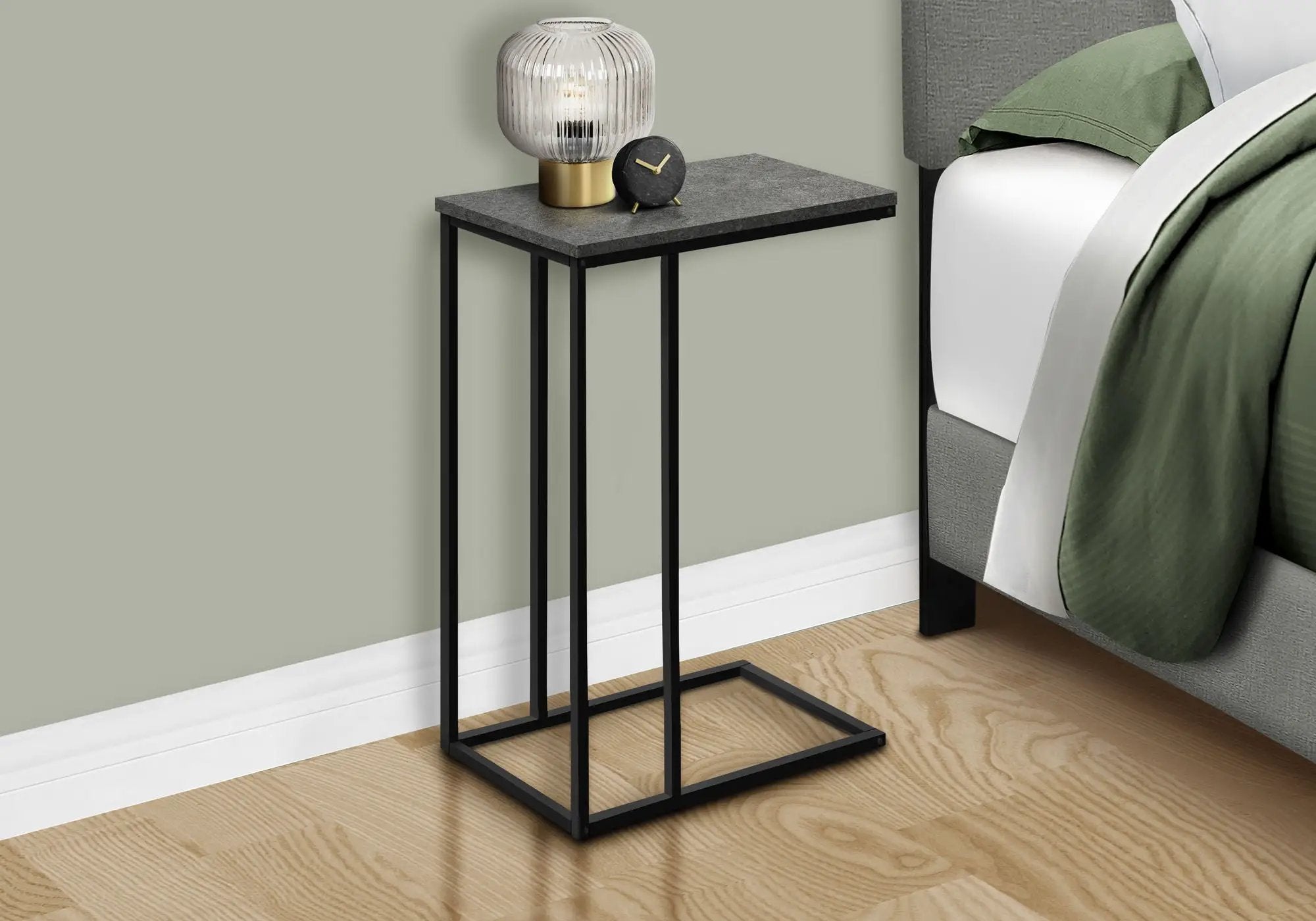 Accent Table, C - Shaped, Space-Saving Functionality by Unique Piece Furniture