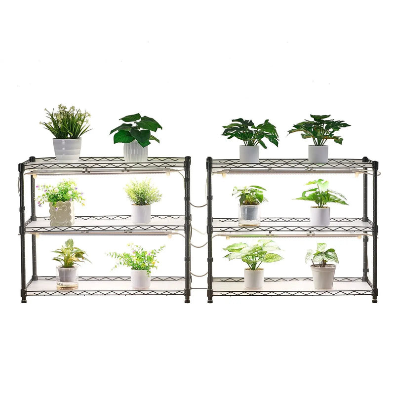 DIY Plant Shelf with Grow Lights by HouseOfZazla