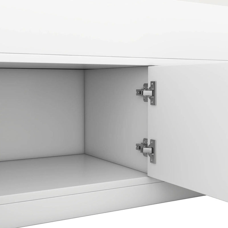 Captain Platform Bed Frame With Storage Bookcases, Shelves, And 4 Drawers by Unique Piece Furniture