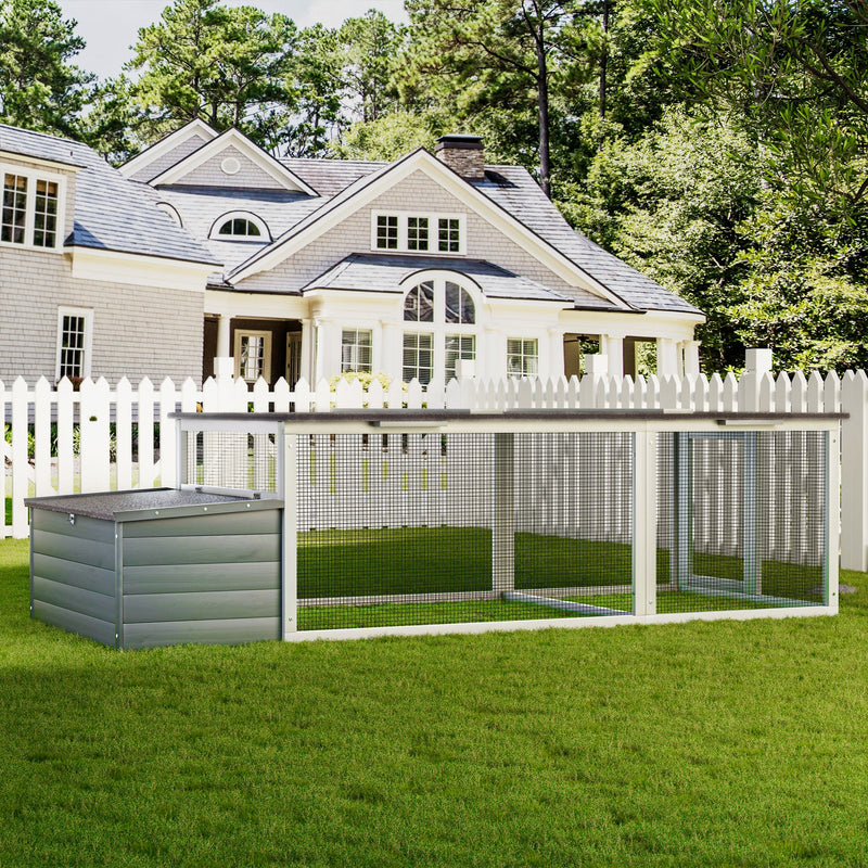 Large Chicken Coop with 20.93 Sq Ft Run by HouseOfZazla