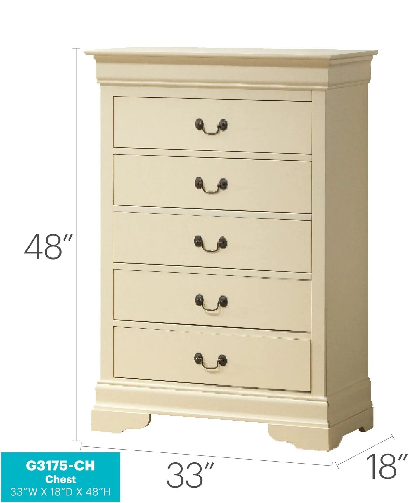 Louis Phillipe - Traditional Style Storage Chest Elegant by HouseOfZazla