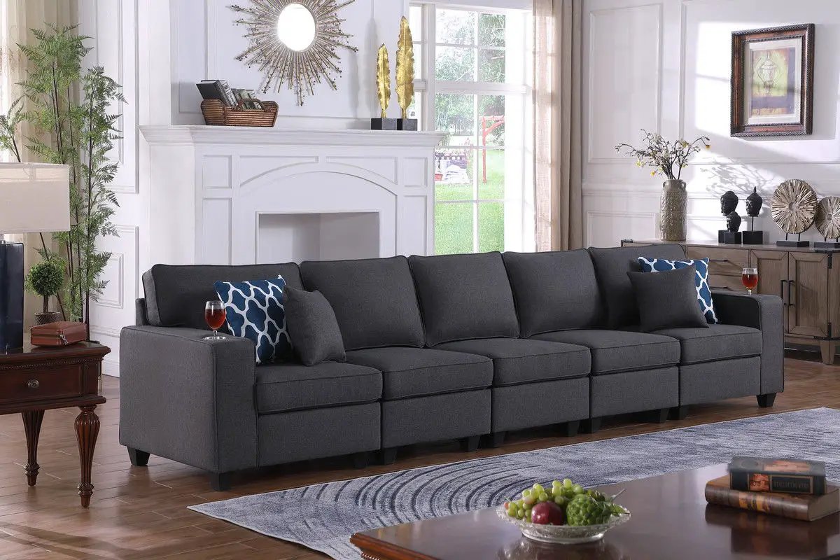 Cooper - Beautiful Sofa With Cupholder by HouseOfZazla