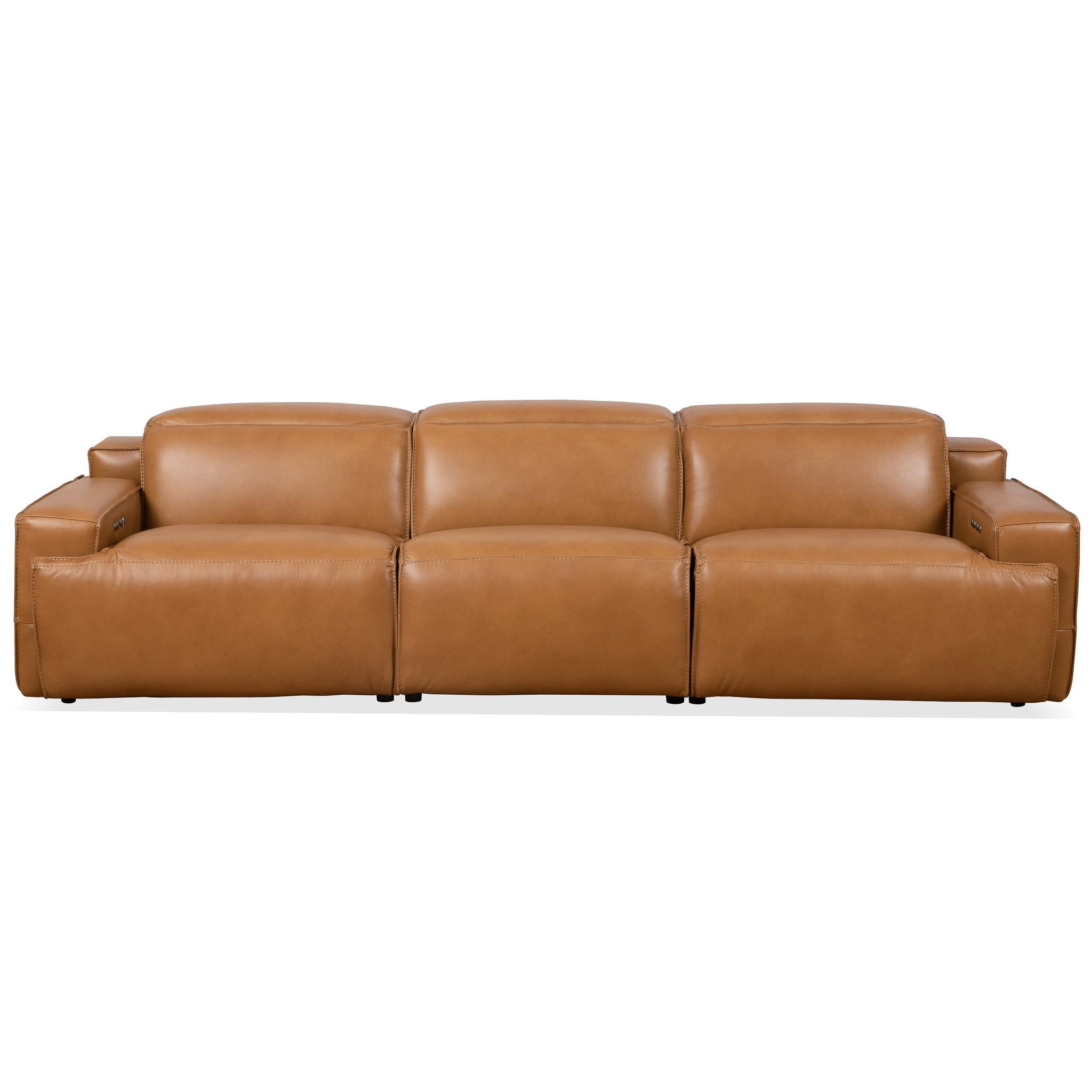 Urbana - Triple Power Recliner Sofa - Tan by HouseOfZazla