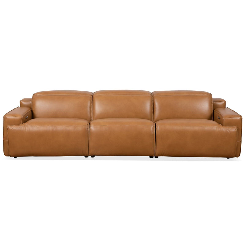 Urbana - Triple Power Recliner Sofa - Tan by HouseOfZazla