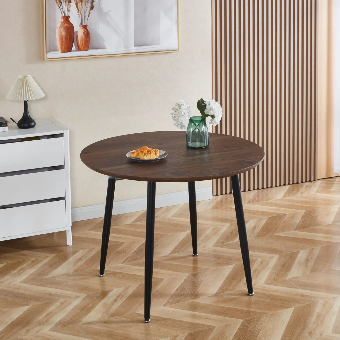 Extensible Table, Dining Table, Office Table, Coffee Table Metal Leg by Unique Piece Furniture
