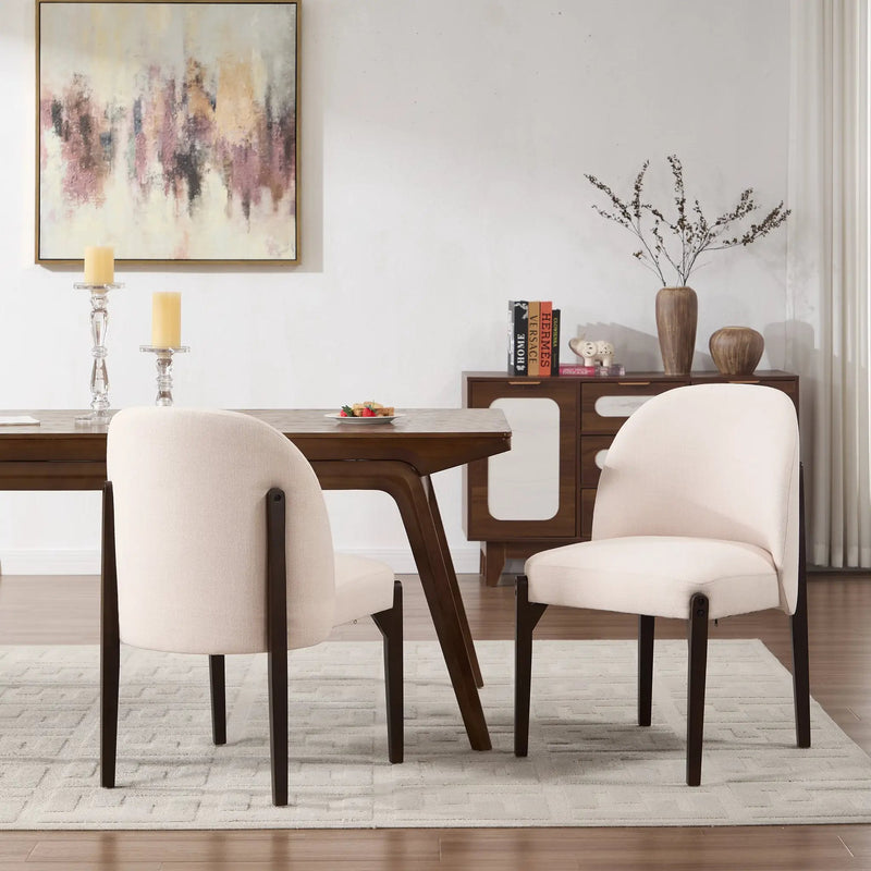 Wooden Dining Chairs Set of 2 by HouseOfZazla