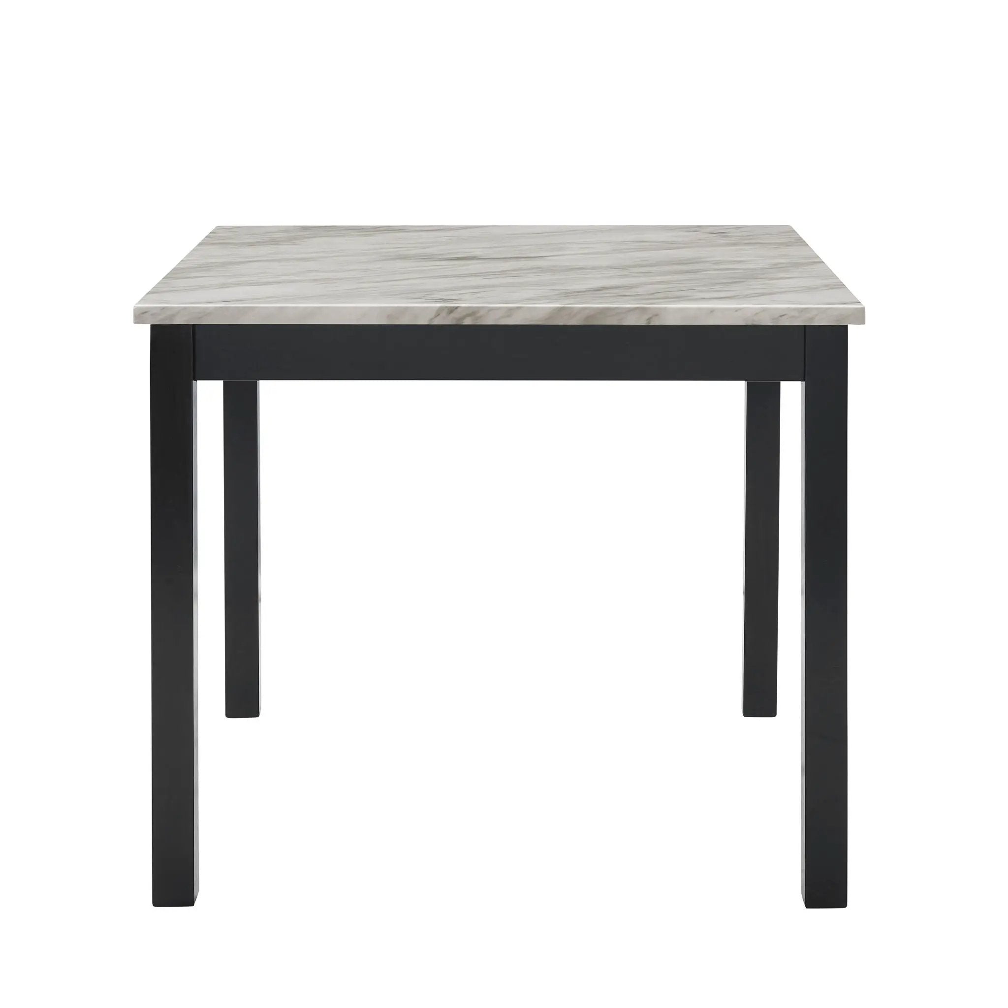 Modern 5 Piece Counter Height Dining Set With Tufted Nail Head Chairs by Unique Piece Furniture