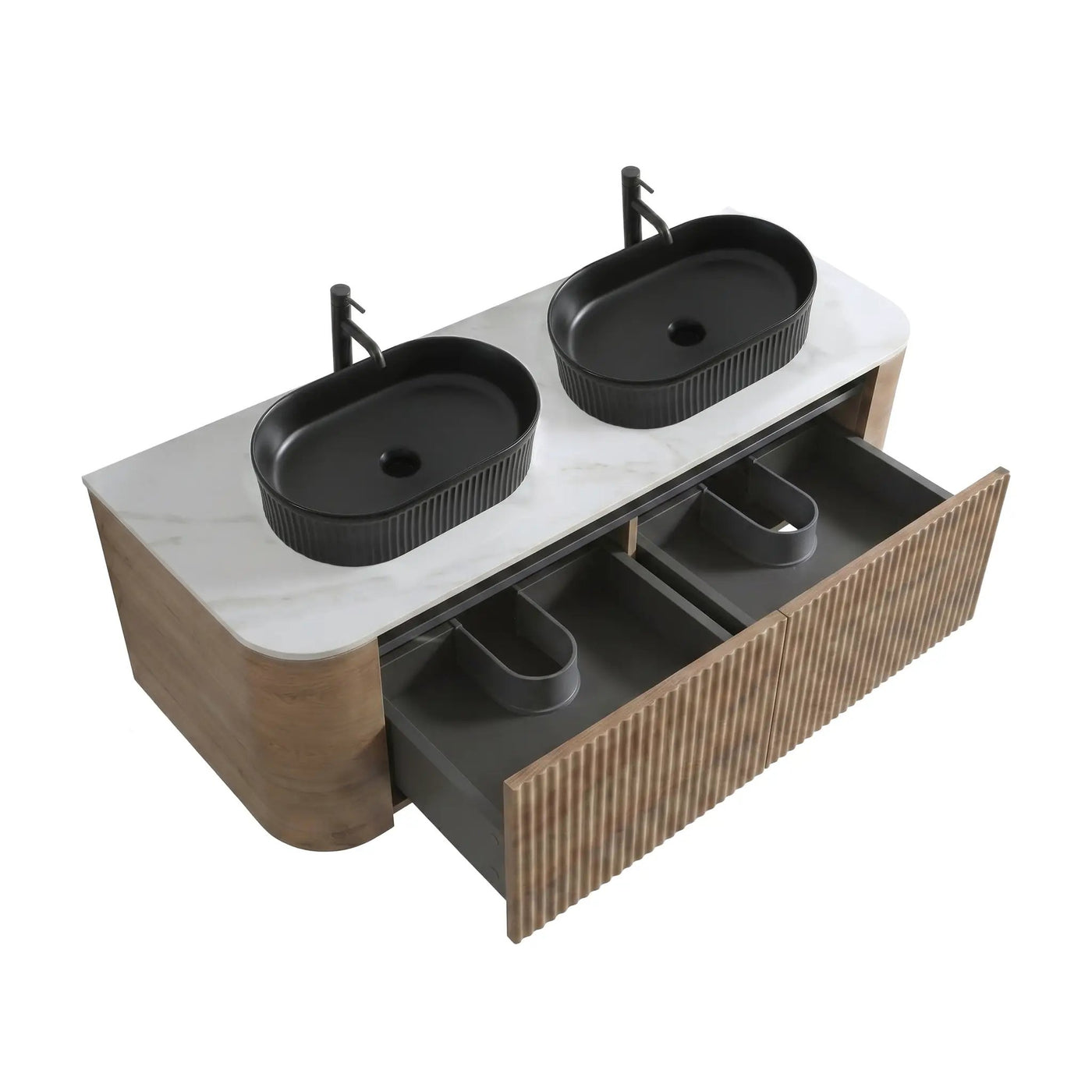 Erba 60 Inch Bathroom Vanity with Sink in Honey by HouseOfZazla