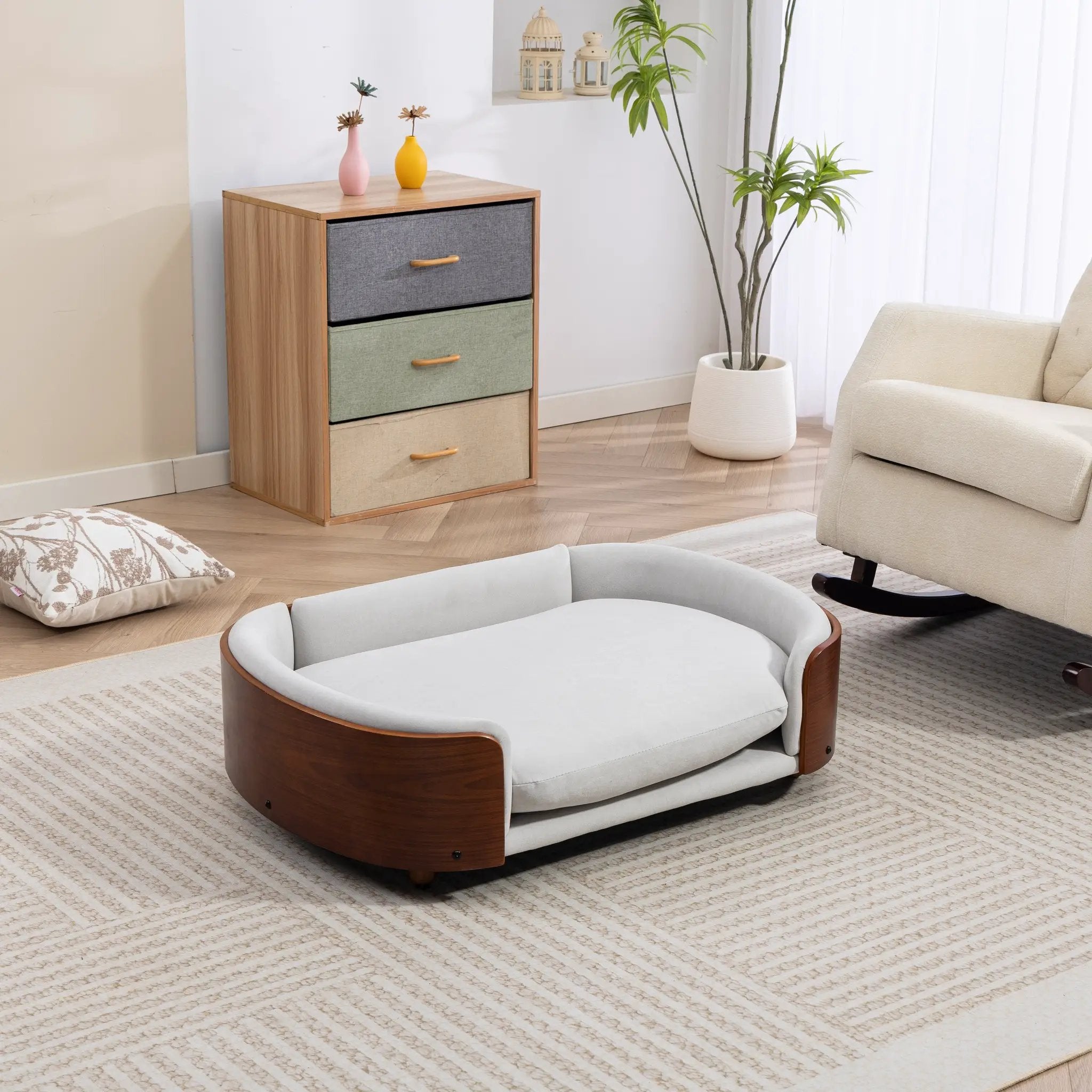Scandinavian Style Elevated Dog Bed Pet Sofa by HouseOfZazla