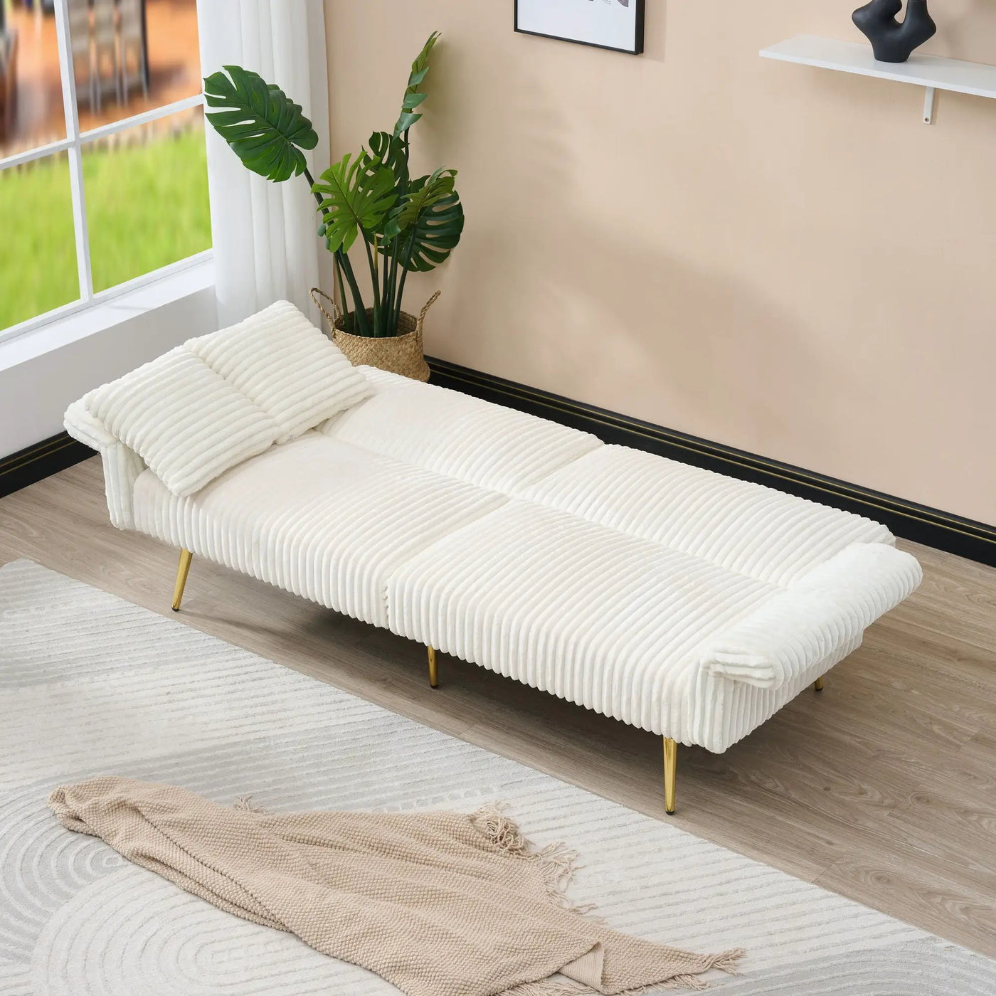Luxury Foldable Double Sofa Bed With Folding Armrests by HouseOfZazla