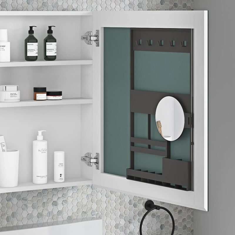 24'' W x 26'' H Surface Frameless Mirror Medicine Cabinet by HouseOfZazla