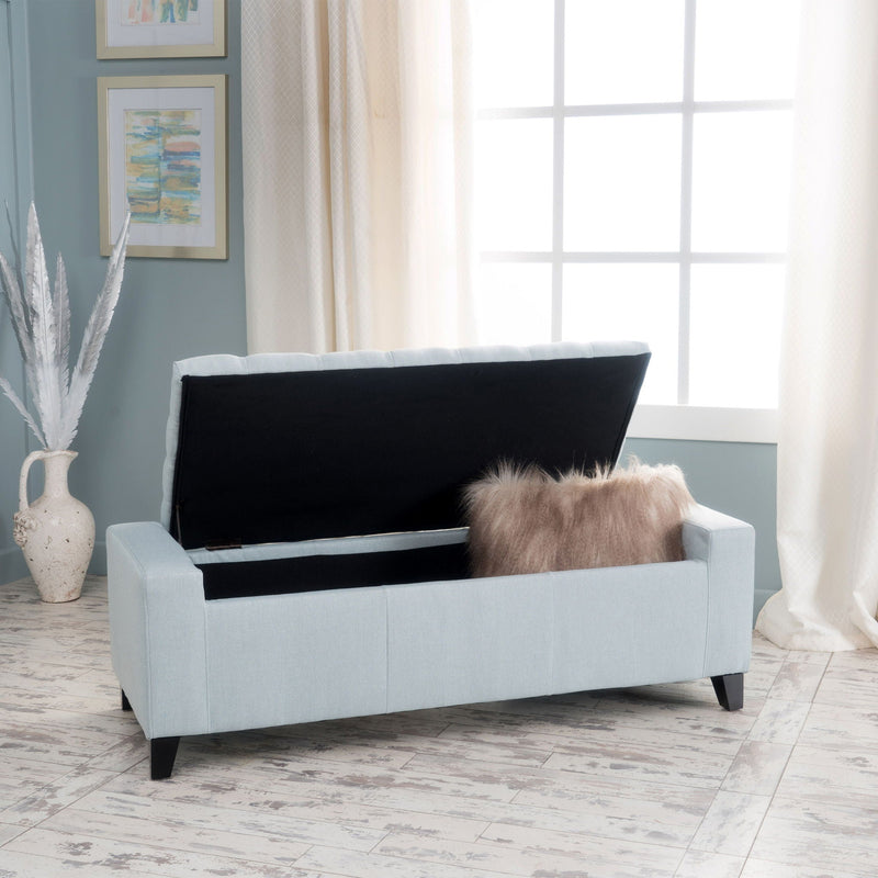 Guernsey Ottoman Storage With Tufted Top by HouseOfZazla