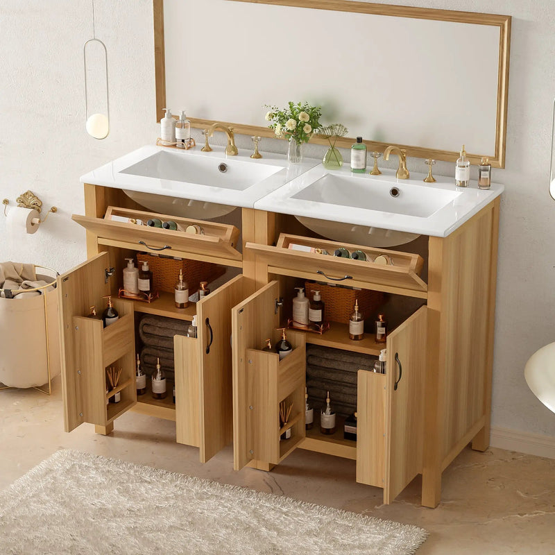 48" Bathroom Vanity with Solid Wood Frame by HouseOfZazla