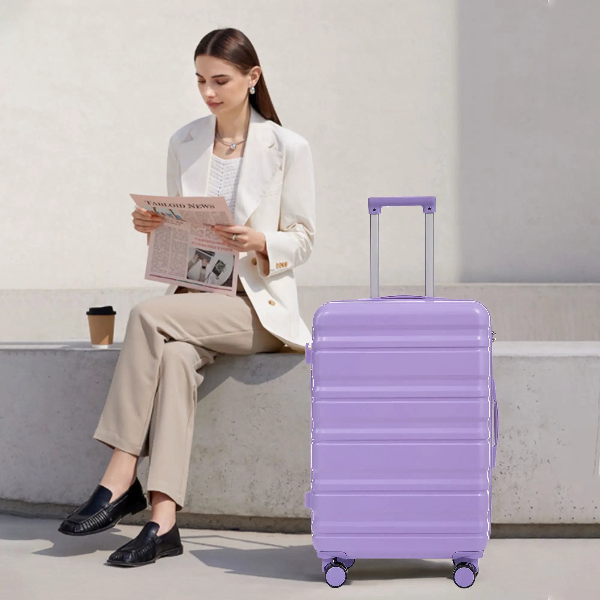 HIFINE TOURIST 20"/24"/28" 3 Pcs ABS Spinner Wheel Luggage Set by HouseOfZazla
