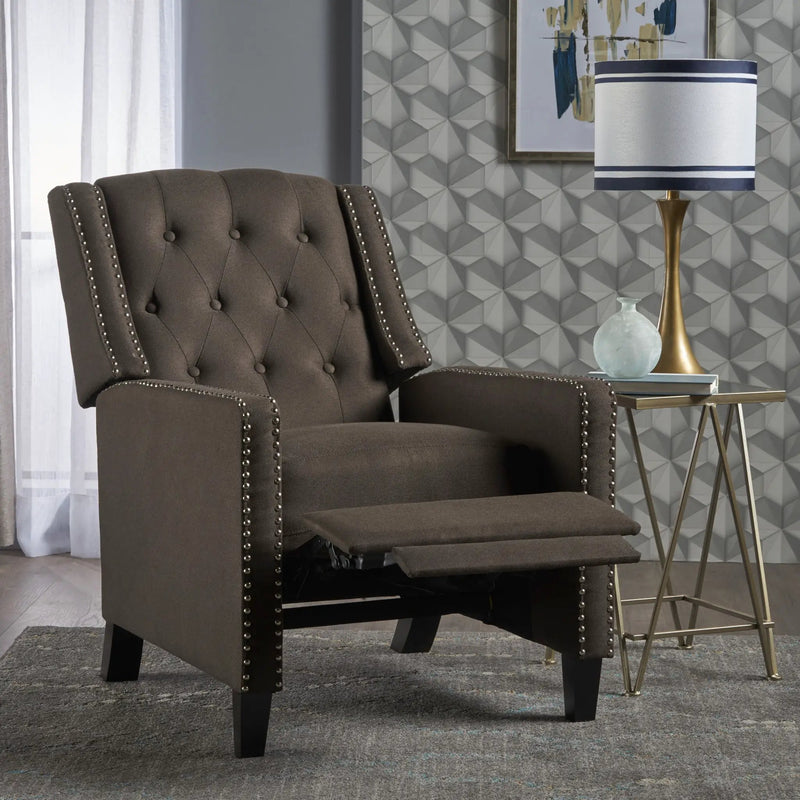 Classic Fabric Push Back Chair by Unique Piece Furniture