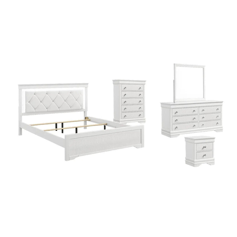 Blaze - Bedroom Set With LED Headboard by HouseOfZazla