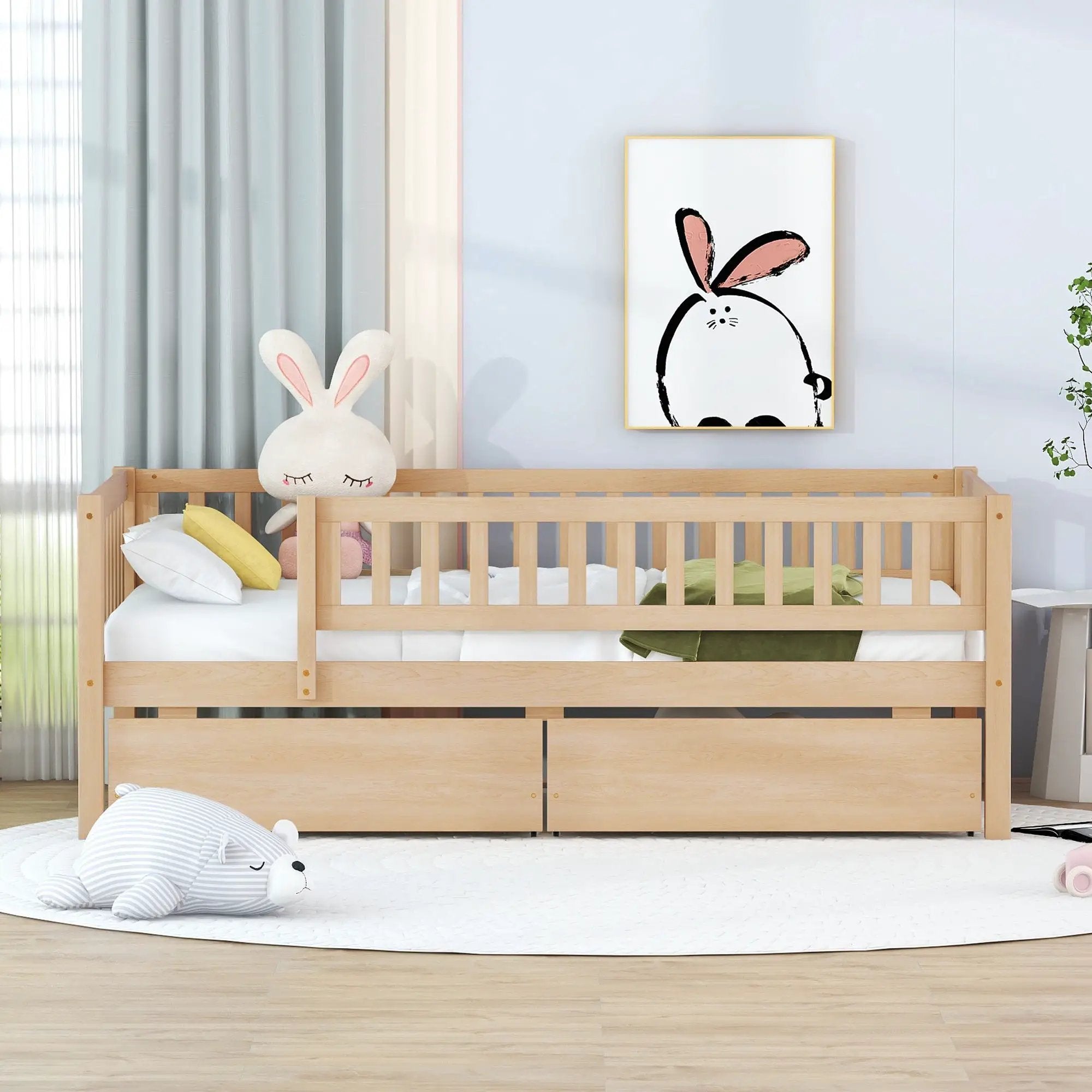 Multi Functional Wooden Daybed Bed by Unique Piece Furniture