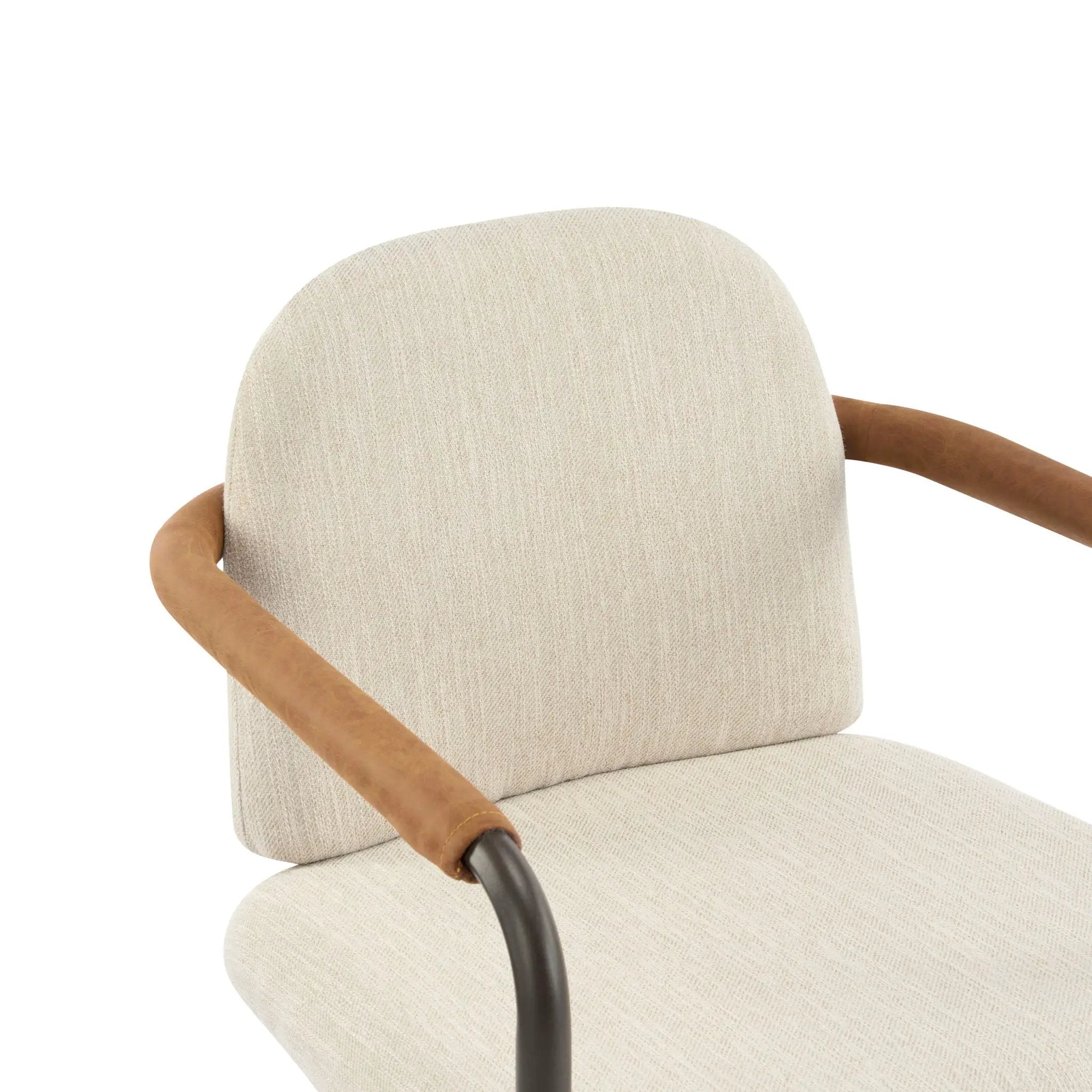 Modern Dining Chair Set with Durable Iron Frame and Comfortable Fabric Upholstery by HouseOfZazla