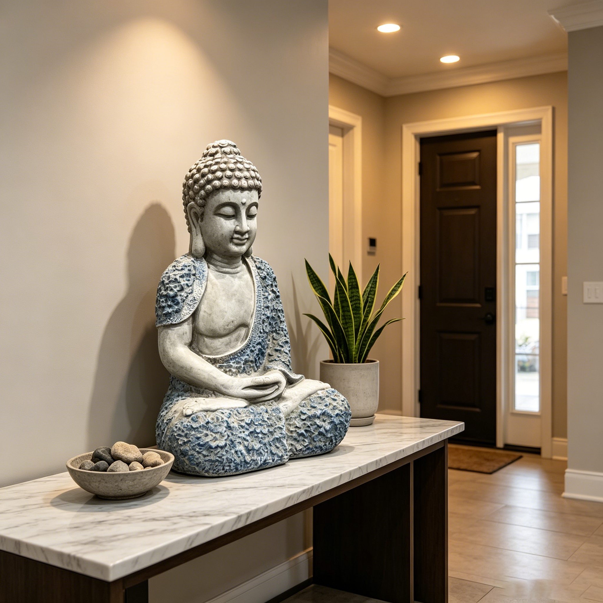 16'' Weatherproof Resin Buddha Garden Statue by HouseOfZazla