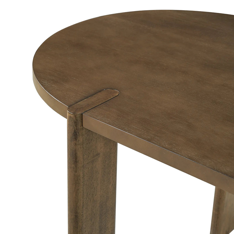 7 Pieces Modern Oval Dining Set, Rustic Farmhouse Solid Wood Kitchen Table Set for 6 by HouseOfZazla