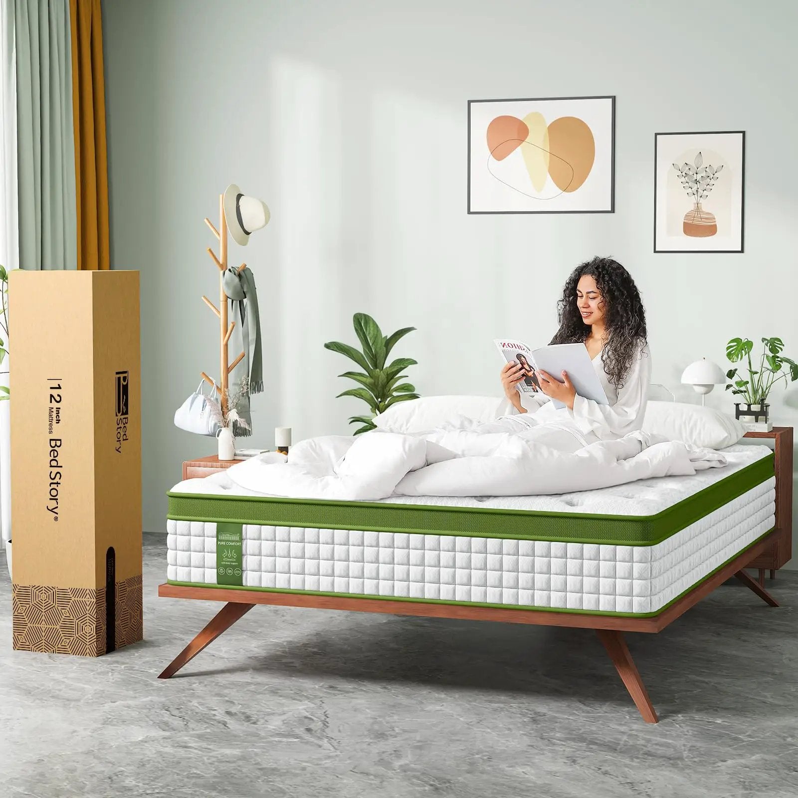 14 Inch Queen Size Hybrid Mattress by HouseOfZazla