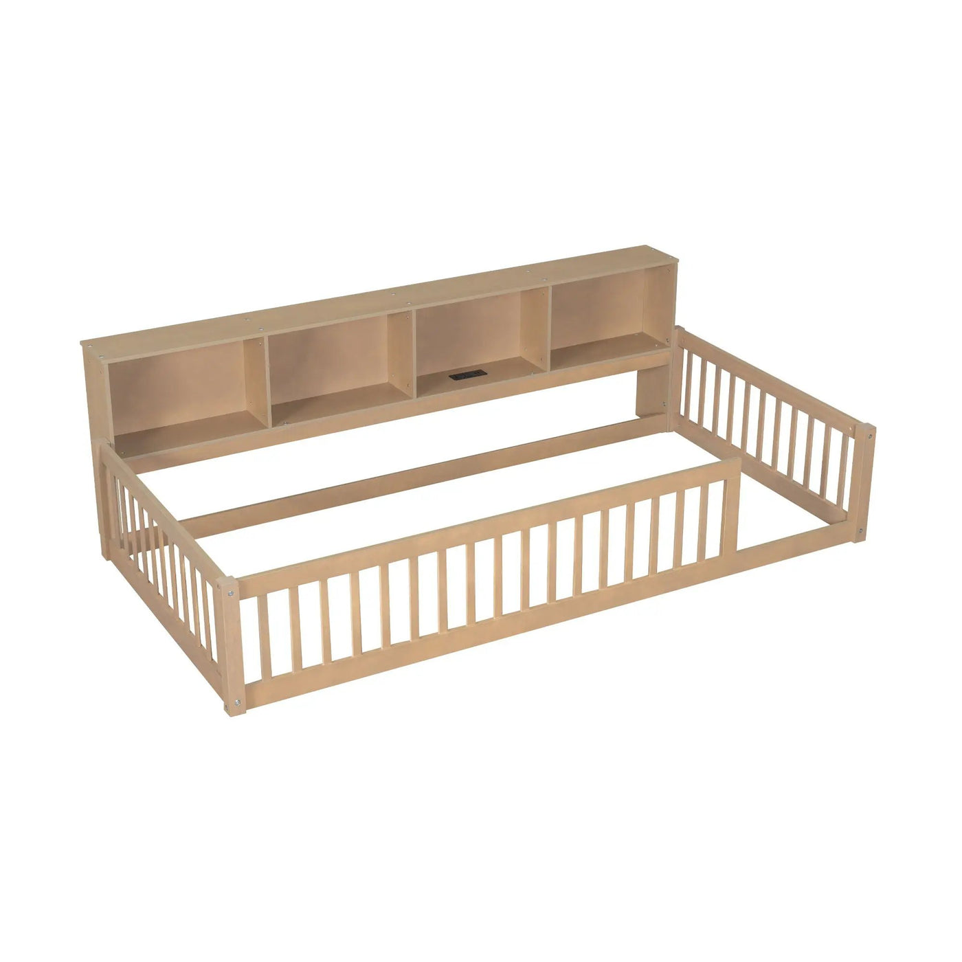 Floor Bed With Storage Cabinets And USB Ports by HouseOfZazla