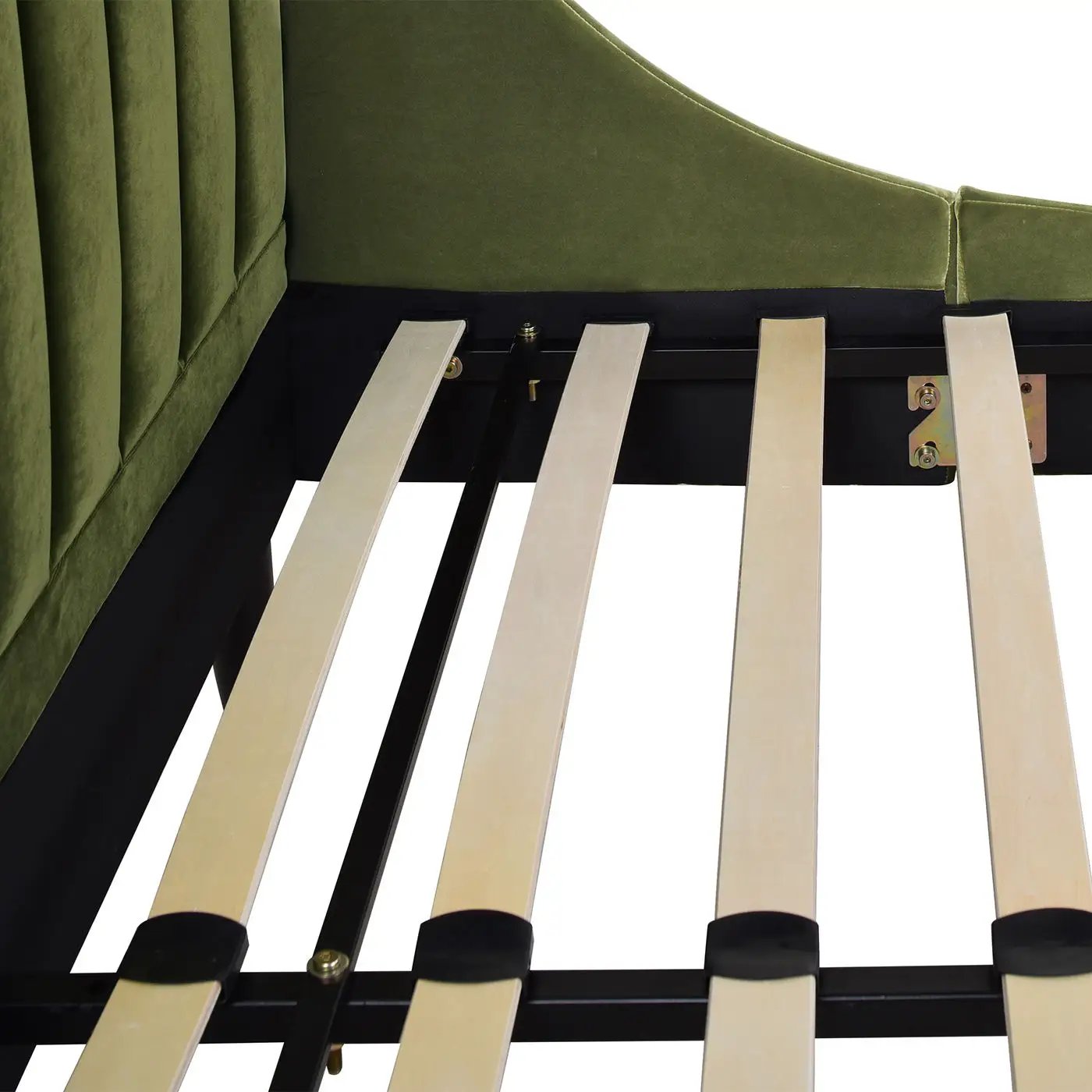 Aspen - Vertical Tufted Modern Headboard Platform Bed Set by HouseOfZazla