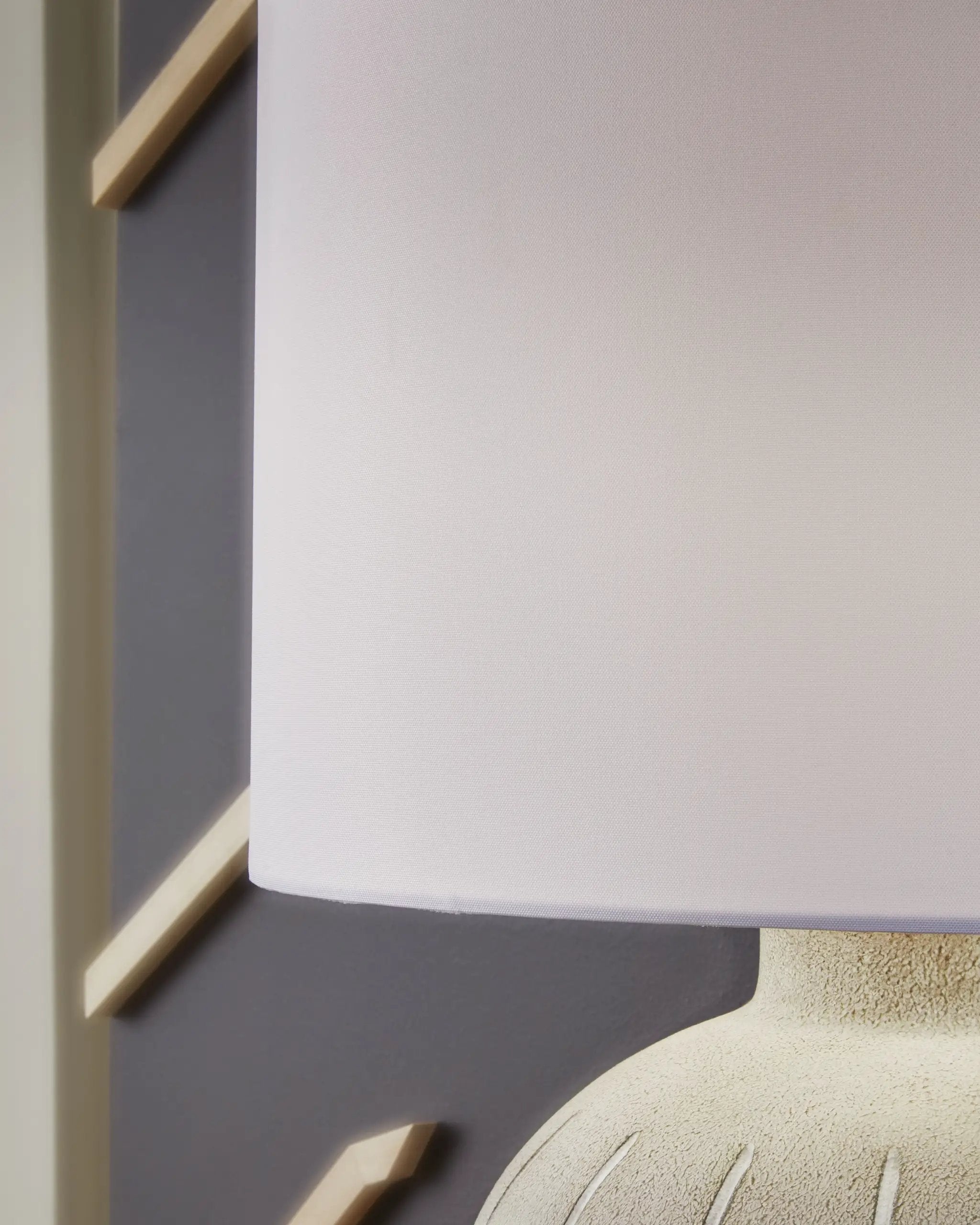 Calbert - Poly Table Lamp - Warm Gray by Unique Piece Furniture