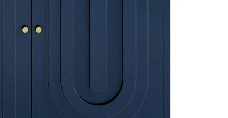 Modern Lacquered 4 Door Cabinet Sideboard Buffet Server Cabinet Storage Cabinet, For Living Room, Entryway, Hallway, Office, Kitchen And Dining Room by Unique Piece Furniture