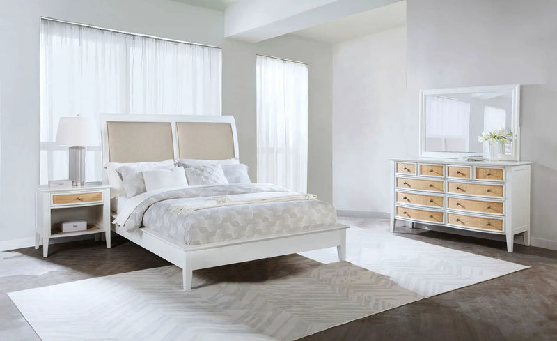 Bexhill 4-piece Eastern King Bedroom Set White by Unique Piece Furniture